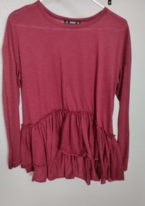 Women's peplum blouse size medium